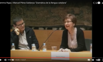 Gemma Rigau i Manuel Pérez-Saldanya “Gramàtica de la llengua catalana”