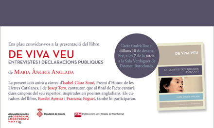 Presentació del llibre <em>De viva veu</em> a l’Ateneu Barcelonès