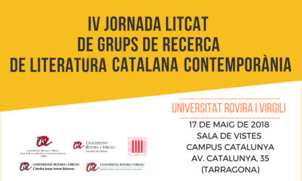 IV Jornada LitCat de Grups de Recerca de Literatura Catalana Contemporània