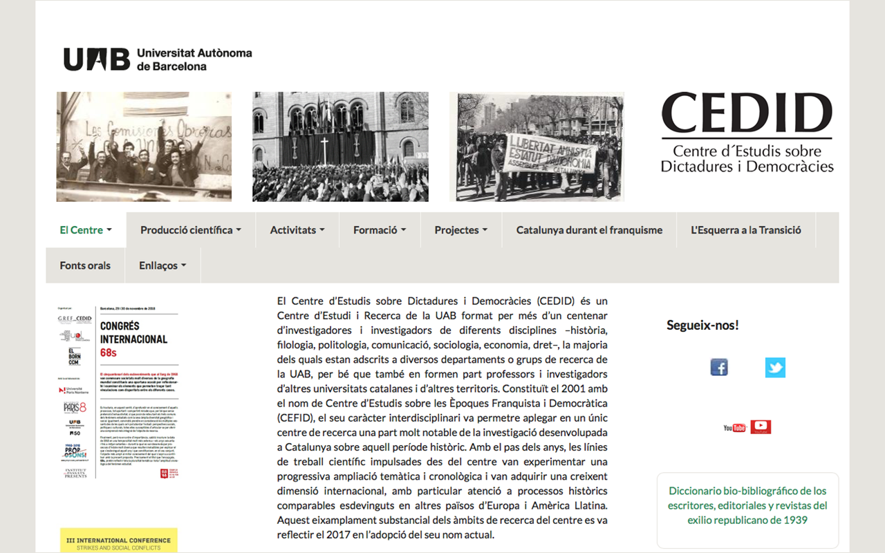 Centre d'Estudis sobre Dictadures i Democràcies (CEDID)