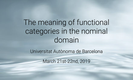 Workshop: “The meaning of functional categories in the nominal domain”