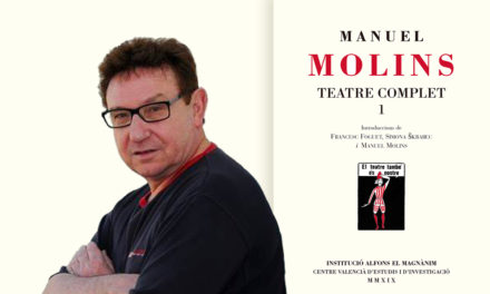 Alfons el Magnànim publica <em>Teatre complet</em> de Manuel Molins