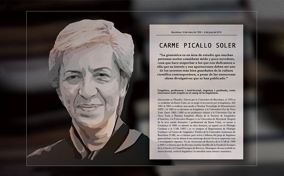 Carme Picallo en el Calendari de Dones Lingüistes de la URV