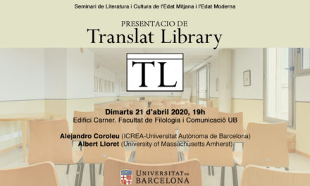 Presentació de la revista <em>Translat Library</em>