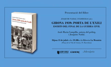 Presentació del llibre “Girona, 1939: la porta de l’exili”, amb Maria Campillo