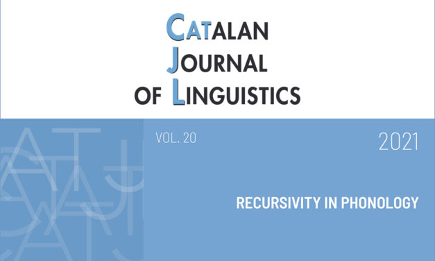 “Recursivity in phonology”: nou volum de la revista CatJL</em>