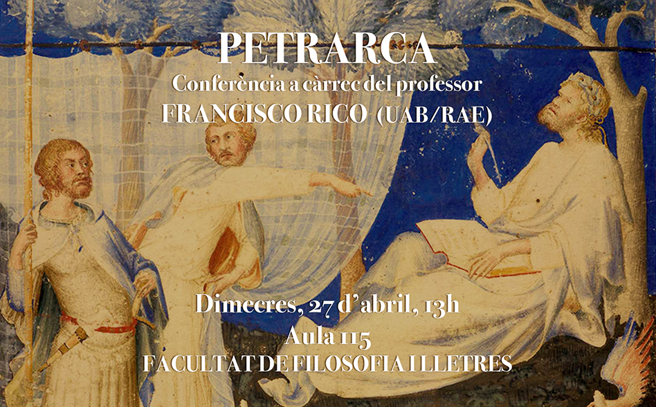 Conferència de Francisco Rico: “Petrarca”
